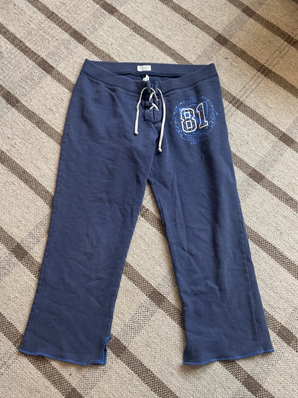 Women's Navy Lounge Pants with Drawstring